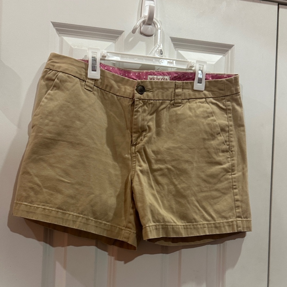 NWOT Merona Tan Women's Cargo Shorts size 8 - Picture 3 of 8